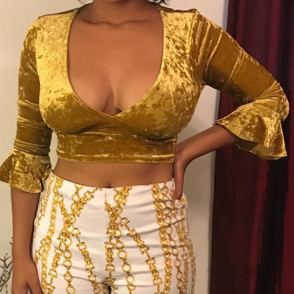 Small Gold crop top